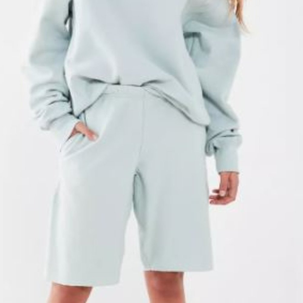 NWT! Champion‎ & Urban Outfitters Longline Terry Short (Small) Seafoam Blue… - Picture 2 of 6